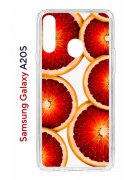 Чехол-накладка Samsung Galaxy A20S (588937) Kruche PRINT Orange