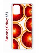Чехол-накладка Samsung Galaxy A51 Kruche Print Orange