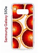 Чехол-накладка Samsung Galaxy S10e (580660) Kruche PRINT Orange