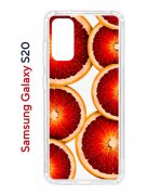 Чехол-накладка Samsung Galaxy S20 (582682) Kruche PRINT Orange