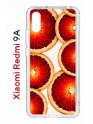 Чехол-накладка Xiaomi Redmi 9A Kruche Print Orange