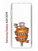Чехол-накладка Samsung Galaxy A20 2019/A30 2019 Kruche Print Felix Felicis