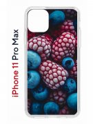 Чехол-накладка iPhone 11 Pro Max Kruche Print Fresh berries