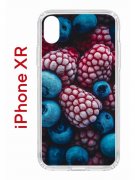 Чехол-накладка iPhone XR Kruche Print Fresh berries