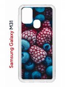 Чехол-накладка Samsung Galaxy M31 (588933) Kruche PRINT Fresh berries