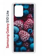 Чехол-накладка Samsung Galaxy S10 Lite (582683) Kruche PRINT Fresh berries