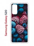 Чехол-накладка Samsung Galaxy S20 (582682) Kruche PRINT Fresh berries