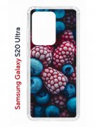 Чехол-накладка Samsung Galaxy S20 Ultra (582689) Kruche PRINT Fresh berries