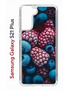 Чехол-накладка Samsung Galaxy S21 Plus (594681) Kruche PRINT Fresh berries