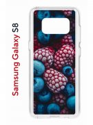 Чехол-накладка Samsung Galaxy S8 Kruche Print Fresh berries