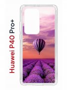 Чехол-накладка Huawei P40 Pro+ (588939) Kruche PRINT Лавандовый рай