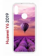 Чехол-накладка Huawei Y6 2019/Honor 8A/Honor 8A Pro/Honor 8A Prime/Y6s 2019 Kruche Print Лавандовый рай