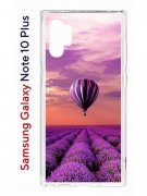 Чехол-накладка Samsung Galaxy Note 10+ Kruche Print Лавандовый рай