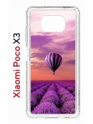 Чехол-накладка Xiaomi Poco X3 (593960) Kruche PRINT Лавандовый рай