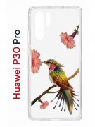 Чехол-накладка Huawei P30 Pro (580674) Kruche PRINT Колибри
