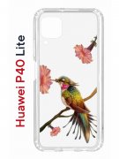 Чехол-накладка Huawei P40 Lite Kruche Print Колибри