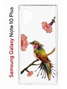 Чехол-накладка Samsung Galaxy Note 10+ Kruche Print Колибри