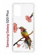 Чехол-накладка Samsung Galaxy S20 Plus Kruche Print Колибри