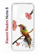 Чехол-накладка Xiaomi Redmi Note 8  (580659) Kruche PRINT Колибри
