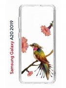 Чехол-накладка Samsung Galaxy A20 2019 (580663) Kruche PRINT Колибри