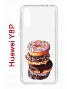 Чехол-накладка Huawei Y8P (588945) Kruche PRINT Donuts
