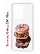 Чехол-накладка Samsung Galaxy S20 Ultra (582689) Kruche PRINT Donuts