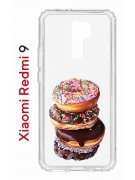 Чехол-накладка Xiaomi Redmi 9 (588934) Kruche PRINT Donuts