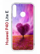 Чехол-накладка Huawei P40 Lite E (588922) Kruche PRINT Pink heart