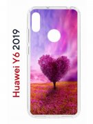 Чехол-накладка Huawei Y6 2019/Honor 8A/Honor 8A Pro/Honor 8A Prime/Y6s 2019 Kruche Print Pink heart