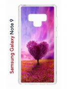 Чехол-накладка Samsung Galaxy Note 9 (591402) Kruche PRINT Pink heart