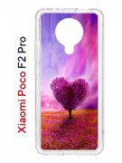 Чехол-накладка Xiaomi Poco F2 Pro (593962) Kruche PRINT Pink heart