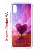 Чехол-накладка Xiaomi Redmi 9A Kruche Print Pink heart