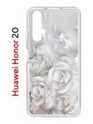 Чехол-накладка Huawei Honor 20/Nova 5T Kruche Print White roses