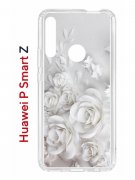 Чехол-накладка Huawei P Smart Z/Y9 Prime 2019/Honor 9X Kruche Print White roses