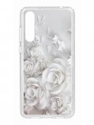 Чехол-накладка Huawei P20 Pro (Plus) Kruche Print White roses