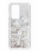 Чехол-накладка Huawei P40 Pro (588936) Kruche PRINT White roses