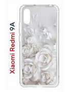 Чехол-накладка Xiaomi Redmi 9A Kruche Print White roses