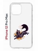 Чехол-накладка iPhone 12 Pro Max Kruche Print Fox