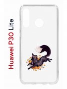 Чехол-накладка Huawei P30 Lite/Honor 20S/Honor 20 Lite/Nova 4e Kruche Print Fox