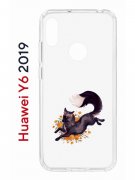 Чехол-накладка Huawei Y6 2019 (580675) Kruche PRINT Fox