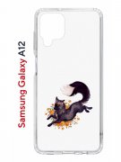 Чехол-накладка Samsung Galaxy A12 Kruche Print Fox