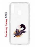Чехол-накладка Samsung Galaxy A20S (588937) Kruche PRINT Fox