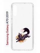 Чехол-накладка Samsung Galaxy A70 2019 (580673) Kruche PRINT Fox