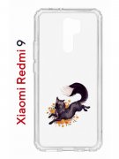 Чехол-накладка Xiaomi Redmi 9 (588934) Kruche PRINT Fox