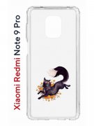 Чехол-накладка Xiaomi Redmi Note 9 Pro  (588932) Kruche PRINT Fox