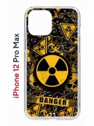Чехол-накладка iPhone 12 Pro Max (588923) Kruche PRINT Danger