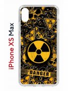 Чехол-накладка Apple iPhone XS Max (580655) Kruche PRINT Danger