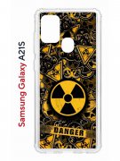 Чехол-накладка Samsung Galaxy A21S Kruche Print Danger