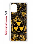 Чехол-накладка Samsung Galaxy A71 (582679) Kruche PRINT Danger