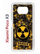 Чехол-накладка Xiaomi Poco X3 (593960) Kruche PRINT Danger